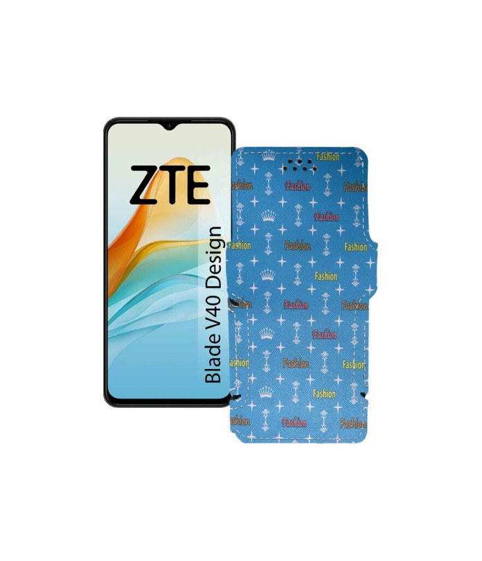 Чохол-книжка з екошкіри для телефону ZTE Blade V40 Design