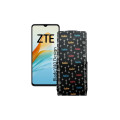 Чохол-флип з екошкіри для телефону ZTE Blade V40 Design