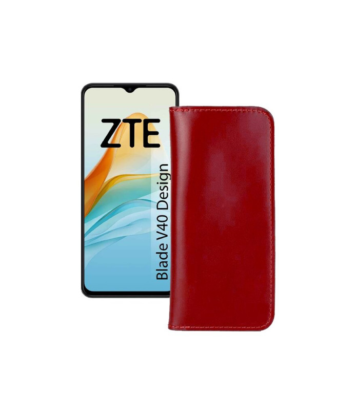 Портмоне з шкіри для телефону ZTE Blade V40 Design