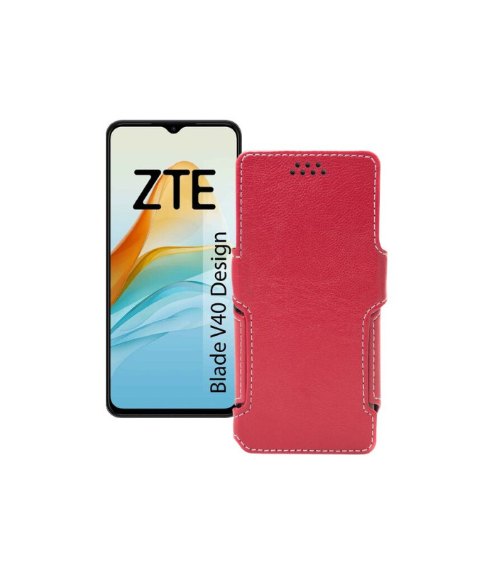 Чохол-книжка з екошкіри для телефону ZTE Blade V40 Design