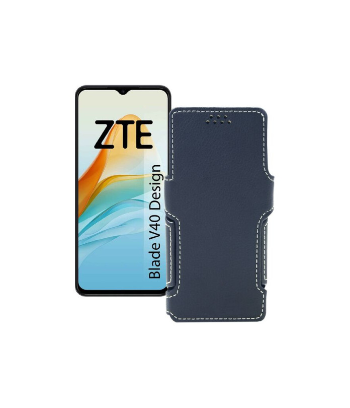 Чохол-книжка з екошкіри для телефону ZTE Blade V40 Design