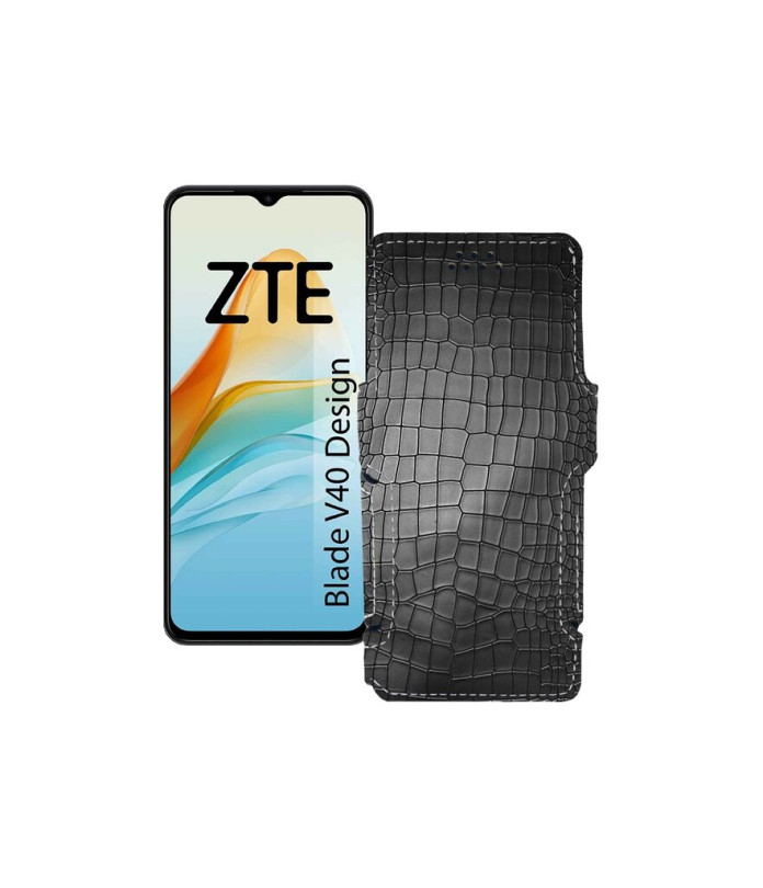 Чохол-книжка з екошкіри для телефону ZTE Blade V40 Design