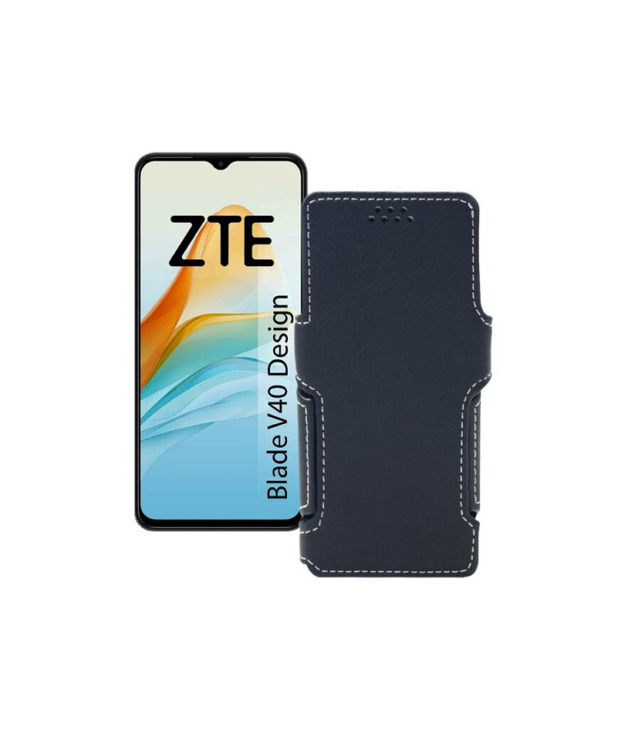 Чохол-книжка з екошкіри для телефону ZTE Blade V40 Design