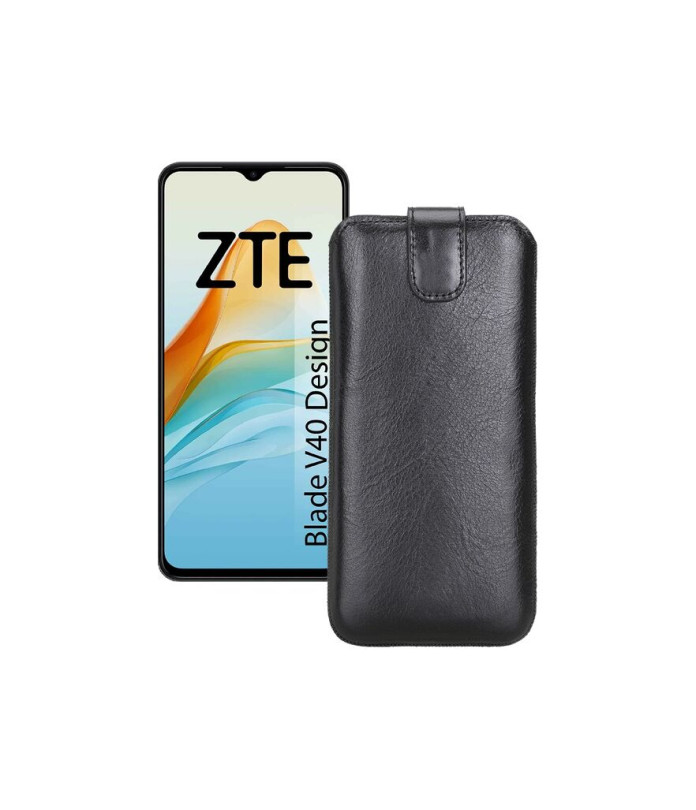 Витяжка з екошкіри для телефону ZTE Blade V40 Design