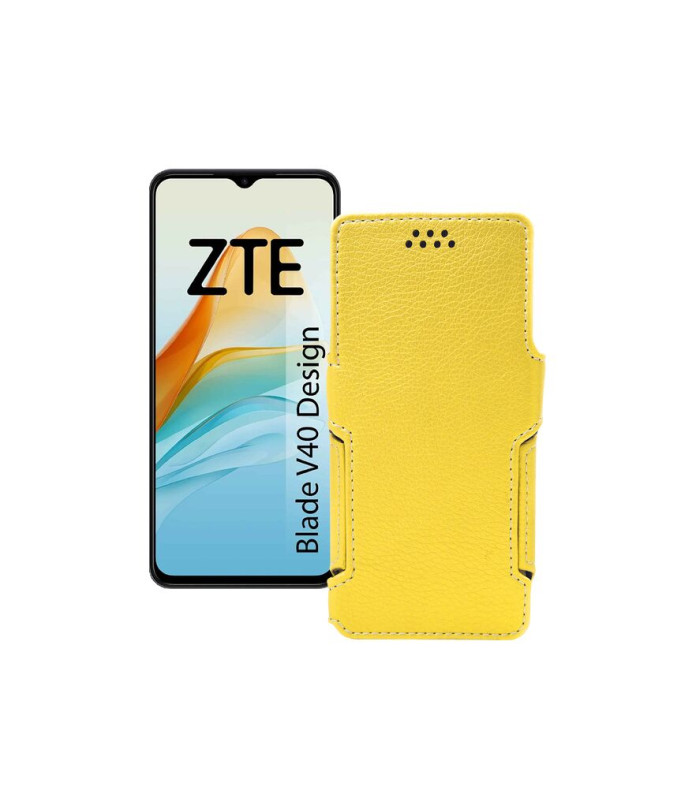 Чохол-книжка з екошкіри для телефону ZTE Blade V40 Design