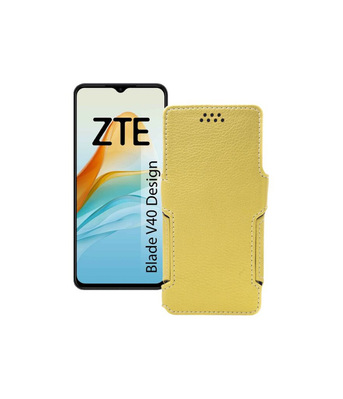 Чохол-книжка з екошкіри для телефону ZTE Blade V40 Design