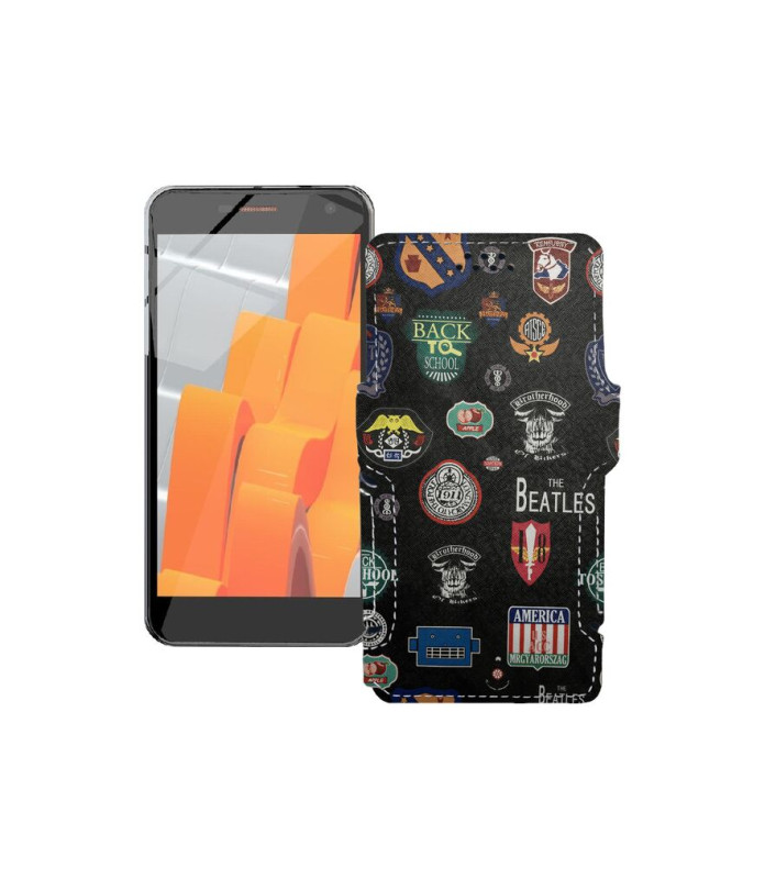 Чохол-книжка з екошкіри для телефону Wileyfox Spark