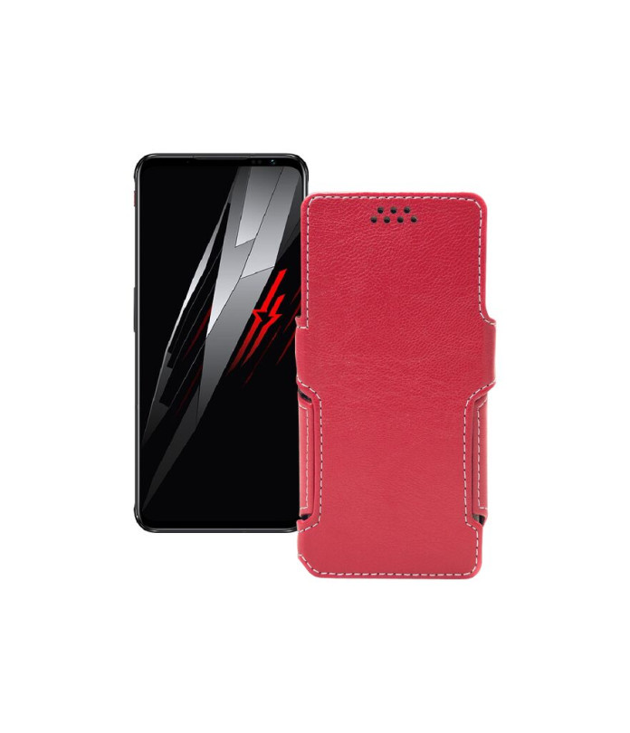 Чохол-книжка з екошкіри для телефону ZTE Nubia Red Magic 6s Pro