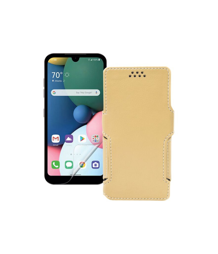 Чохол-книжка з екошкіри для телефону LG Q31