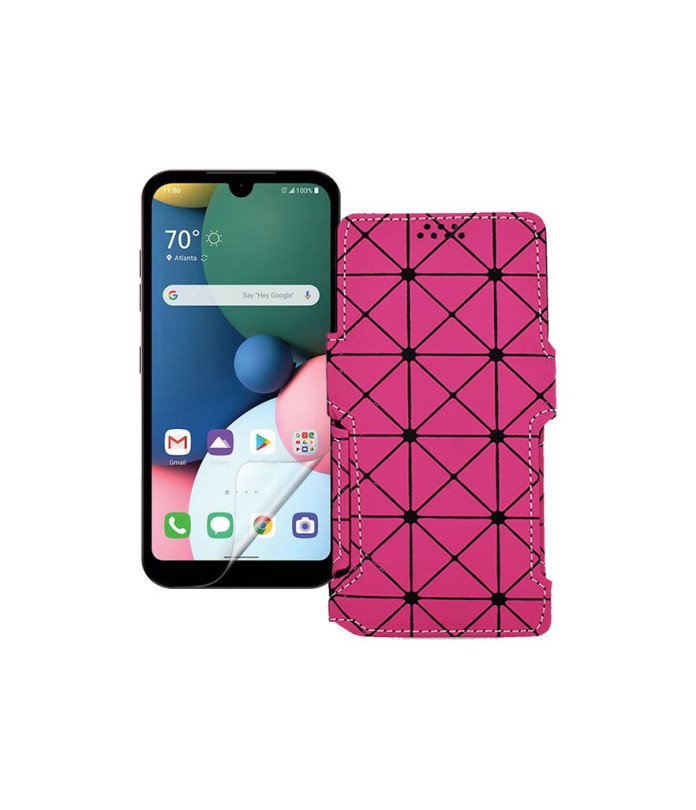 Чохол-книжка з екошкіри для телефону LG Q31