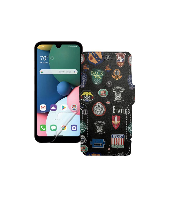 Чохол-книжка з екошкіри для телефону LG Q31