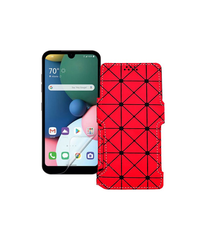 Чохол-книжка з екошкіри для телефону LG Q31