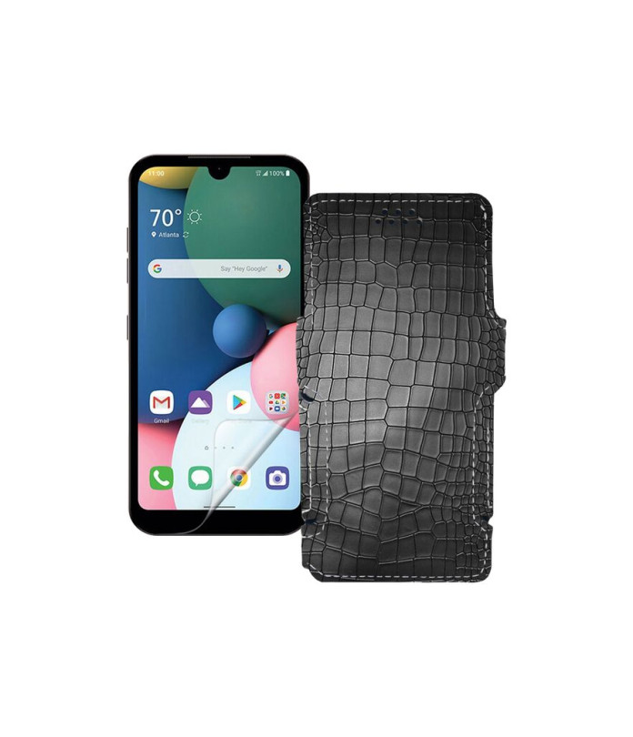 Чохол-книжка з екошкіри для телефону LG Q31