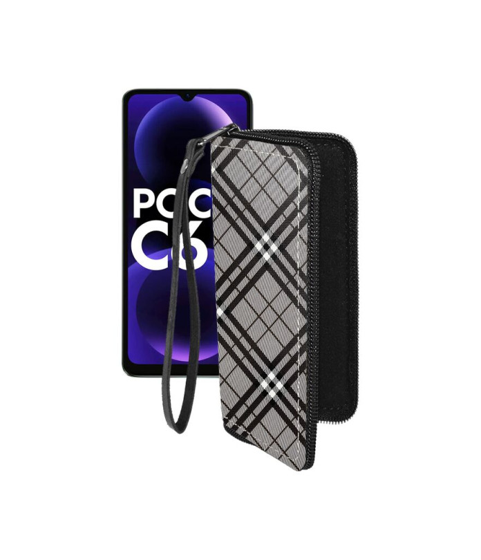 Чохол-гаманець з екошкіри для телефону Xiaomi Poco C61