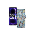 Чохол-книжка з екошкіри для телефону Xiaomi Poco C61