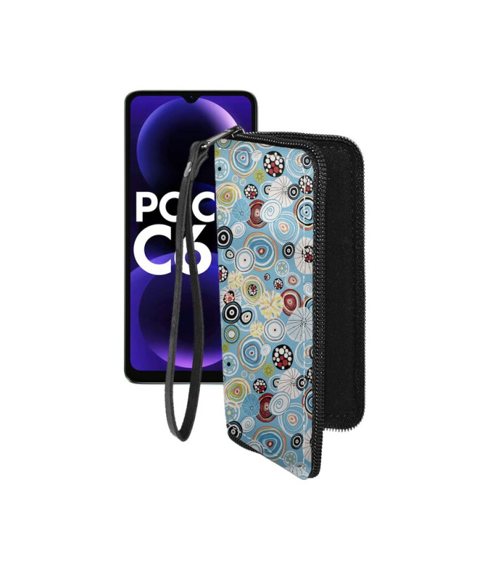 Чохол-гаманець з екошкіри для телефону Xiaomi Poco C61