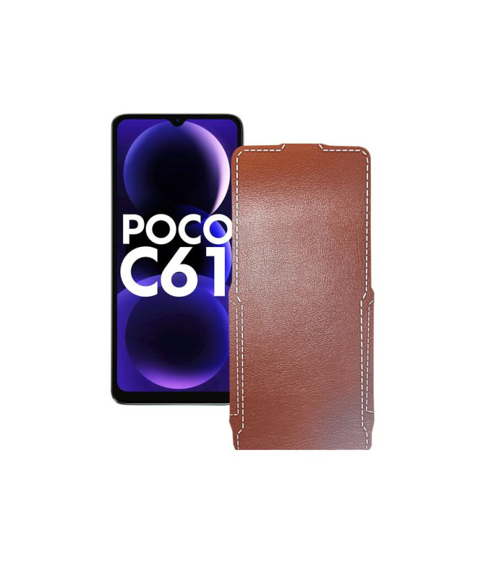 Чохол-флип з екошкіри для телефону Xiaomi Poco C61