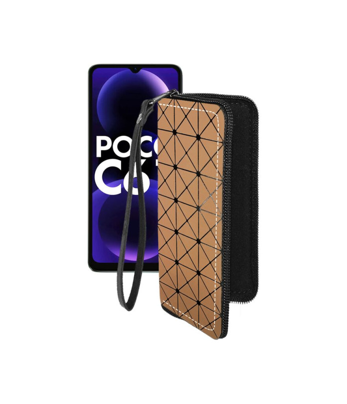 Чохол-гаманець з екошкіри для телефону Xiaomi Poco C61