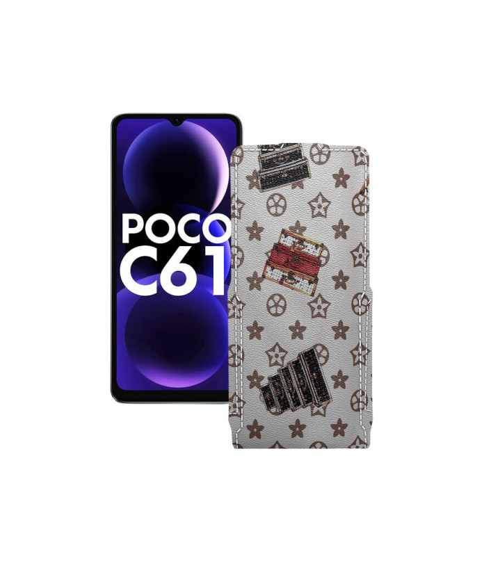 Чохол-флип з екошкіри для телефону Xiaomi Poco C61