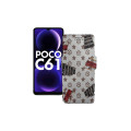 Чохол-книжка з екошкіри для телефону Xiaomi Poco C61