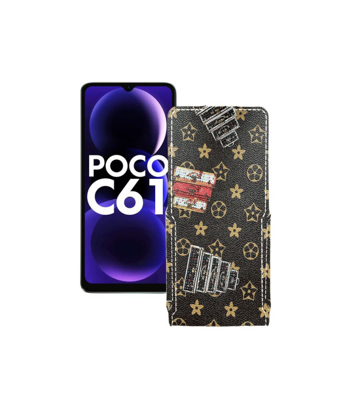 Чохол-флип з екошкіри для телефону Xiaomi Poco C61