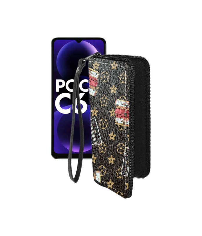 Чохол-гаманець з екошкіри для телефону Xiaomi Poco C61