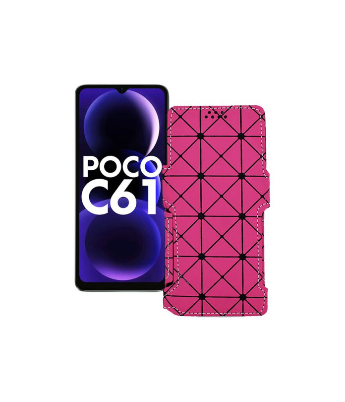 Чохол-книжка з екошкіри для телефону Xiaomi Poco C61