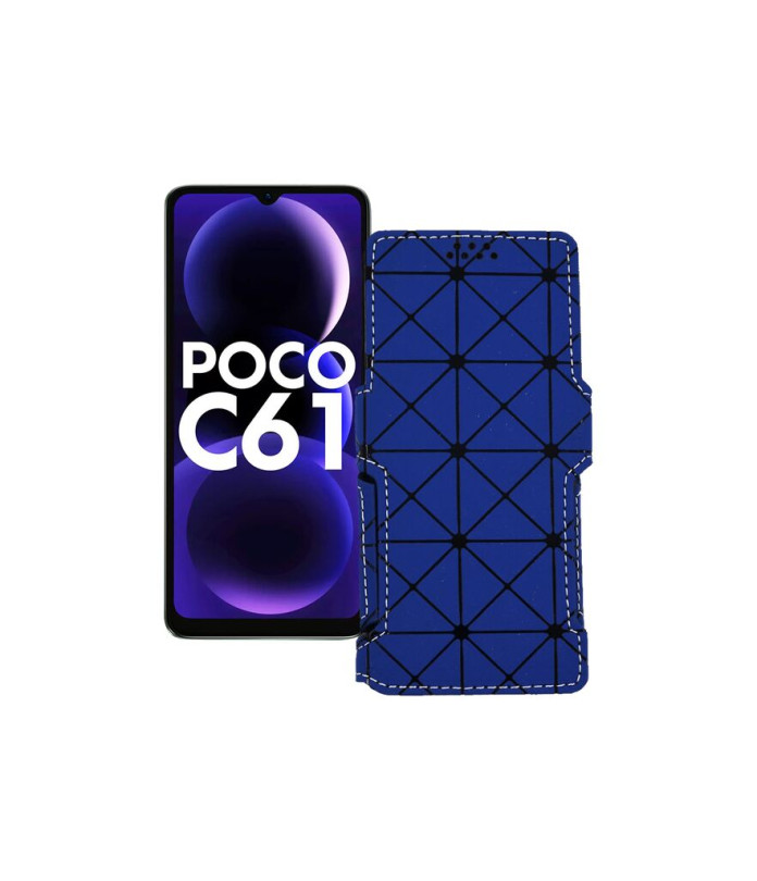 Чохол-книжка з екошкіри для телефону Xiaomi Poco C61