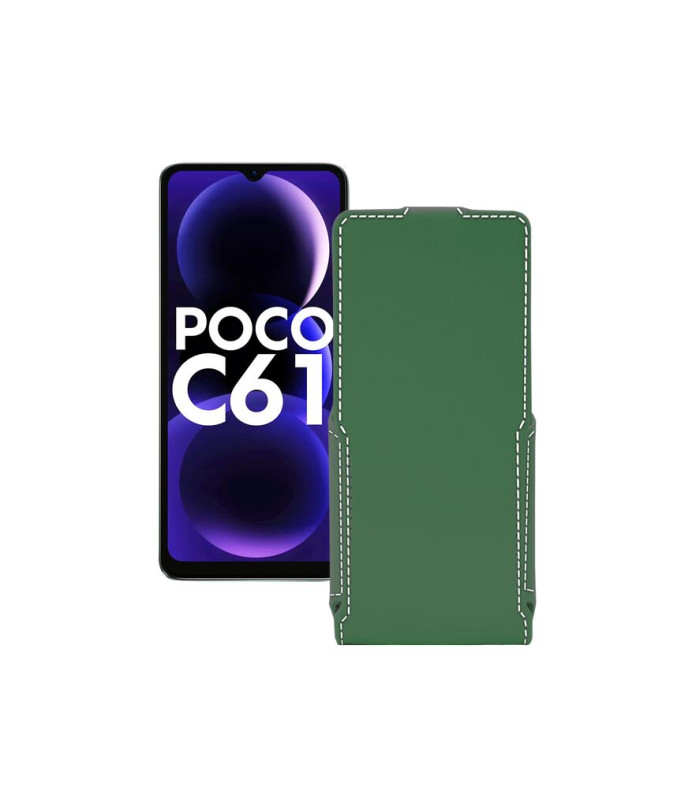 Чохол-флип з екошкіри для телефону Xiaomi Poco C61