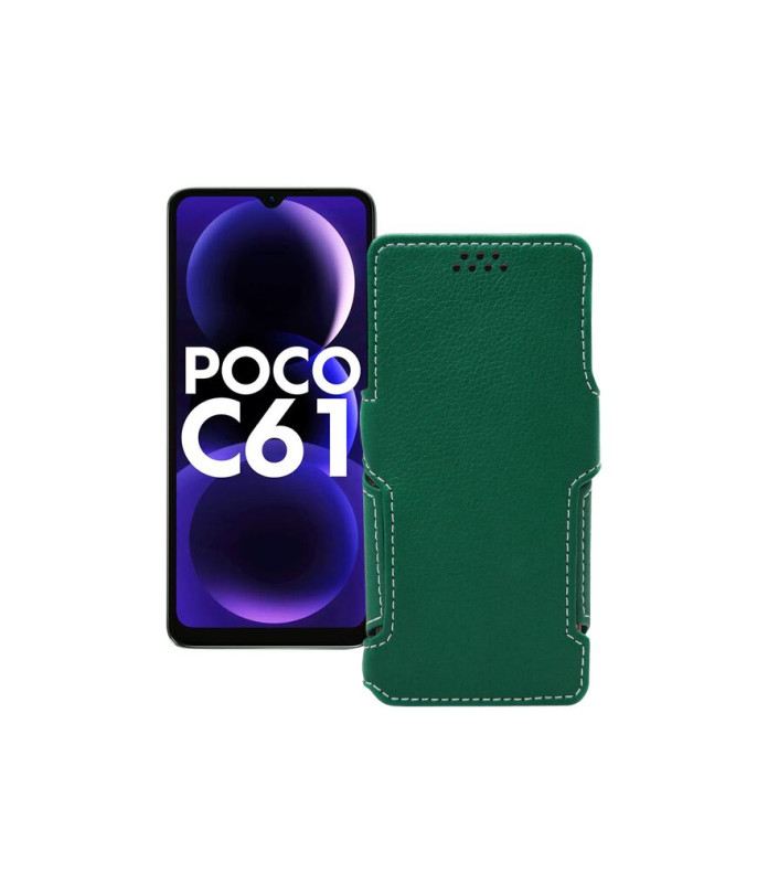 Чохол-книжка з екошкіри для телефону Xiaomi Poco C61