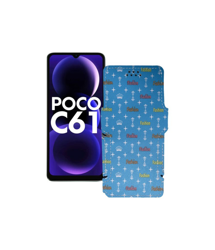 Чохол-книжка з екошкіри для телефону Xiaomi Poco C61