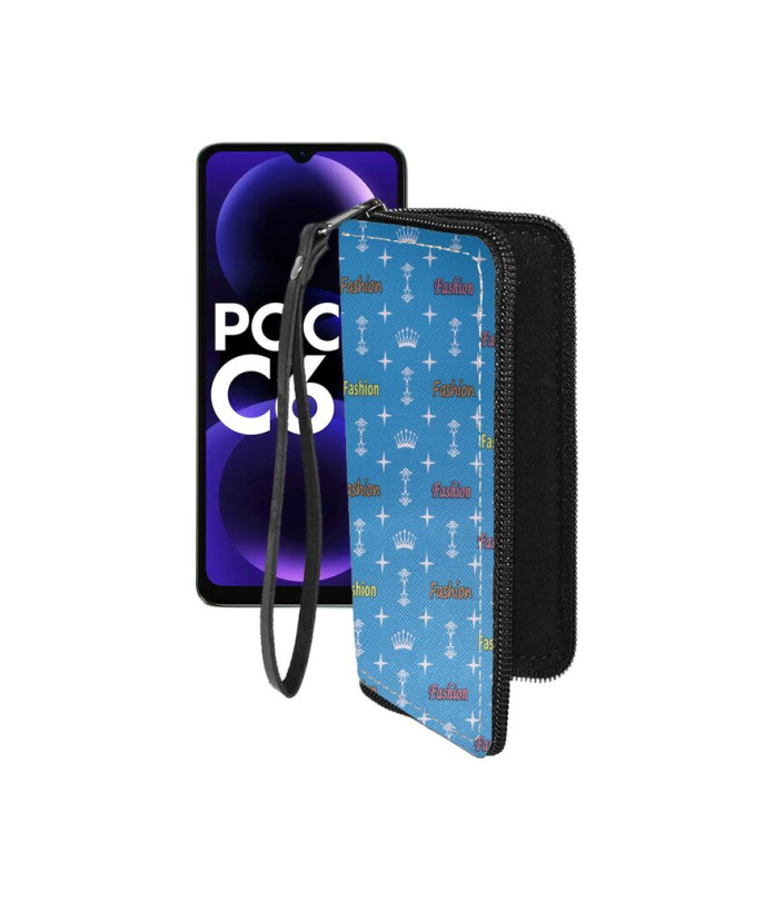 Чохол-гаманець з екошкіри для телефону Xiaomi Poco C61