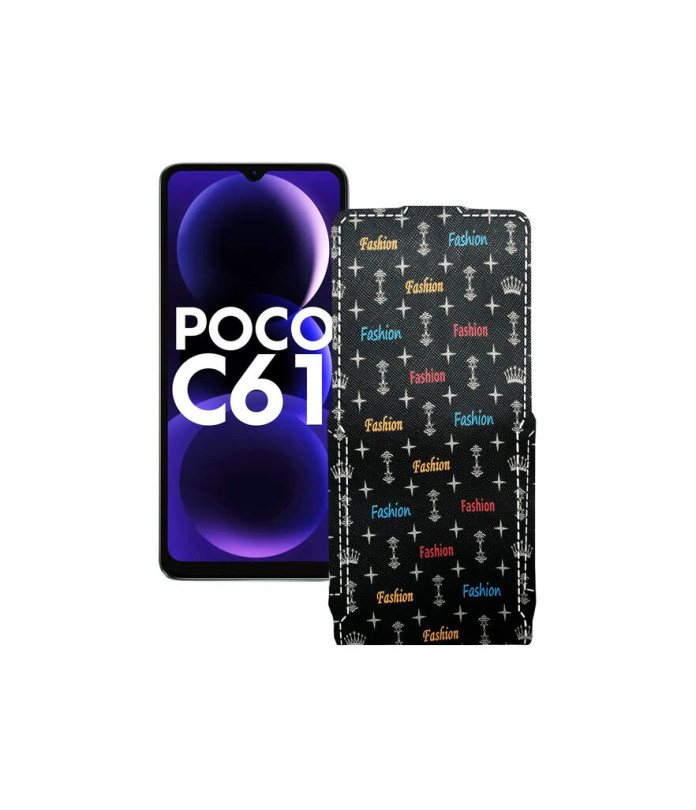 Чохол-флип з екошкіри для телефону Xiaomi Poco C61