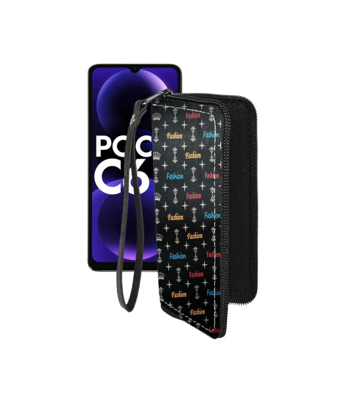 Чохол-гаманець з екошкіри для телефону Xiaomi Poco C61