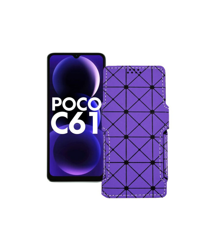 Чохол-книжка з екошкіри для телефону Xiaomi Poco C61