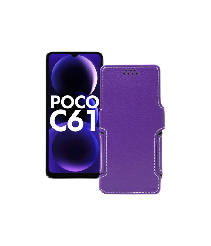 Чохол-книжка з екошкіри для телефону Xiaomi Poco C61