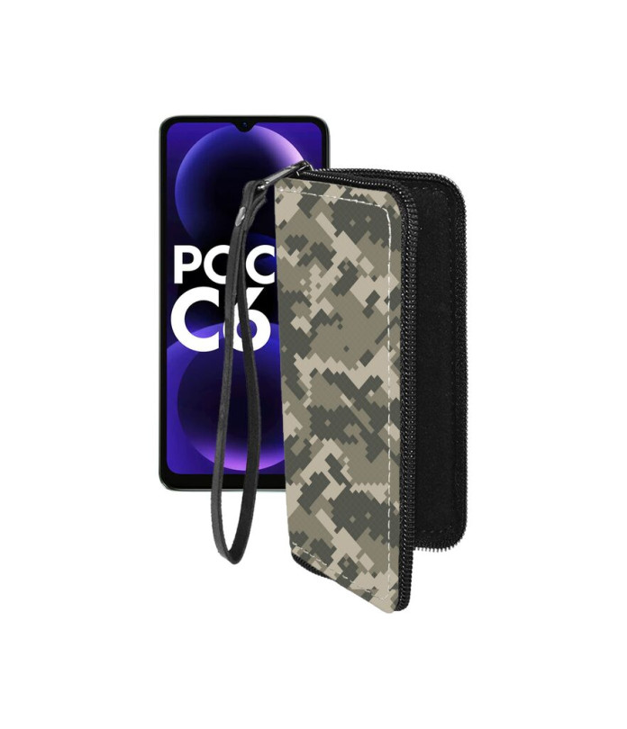 Чохол-гаманець з екошкіри для телефону Xiaomi Poco C61