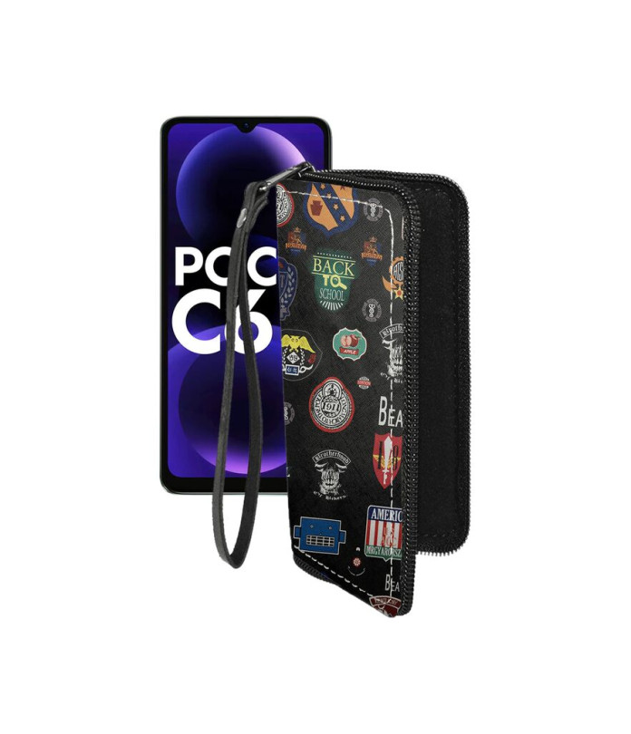 Чохол-гаманець з екошкіри для телефону Xiaomi Poco C61