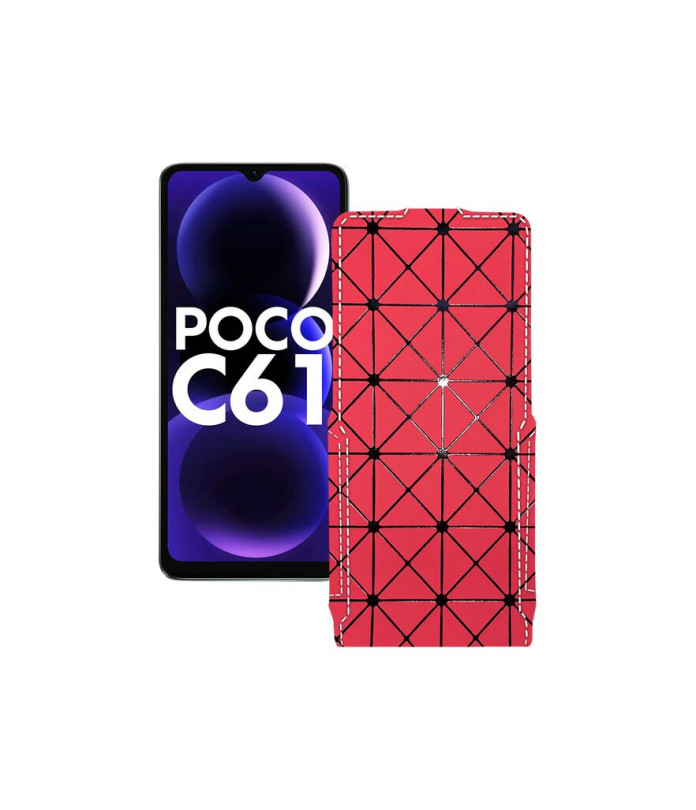 Чохол-флип з екошкіри для телефону Xiaomi Poco C61