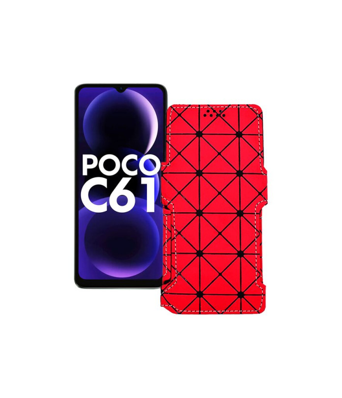 Чохол-книжка з екошкіри для телефону Xiaomi Poco C61