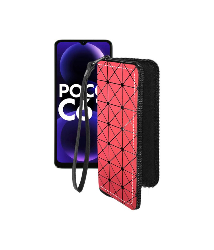 Чохол-гаманець з екошкіри для телефону Xiaomi Poco C61