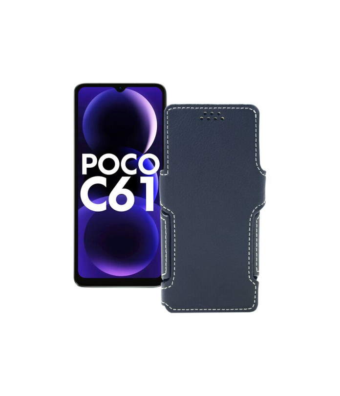 Чохол-книжка з екошкіри для телефону Xiaomi Poco C61