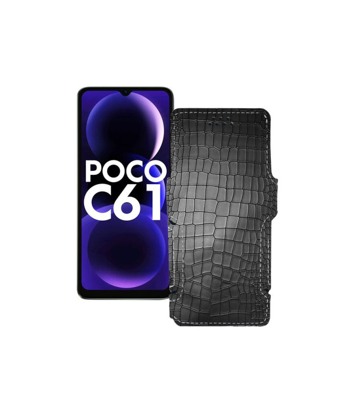 Чохол-книжка з екошкіри для телефону Xiaomi Poco C61