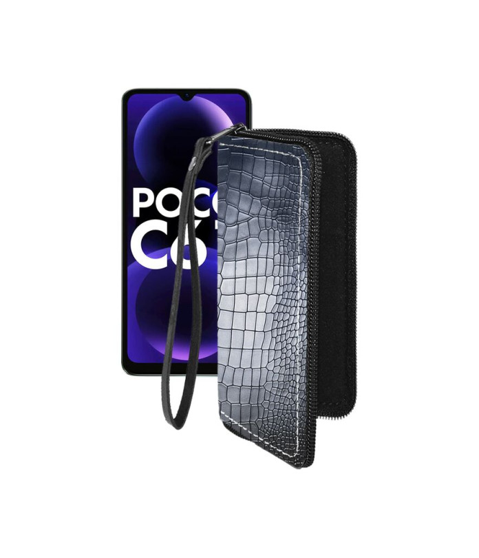 Чохол-гаманець з екошкіри для телефону Xiaomi Poco C61