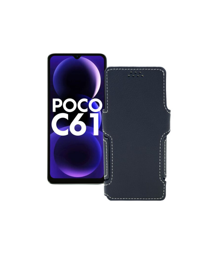 Чохол-книжка з екошкіри для телефону Xiaomi Poco C61