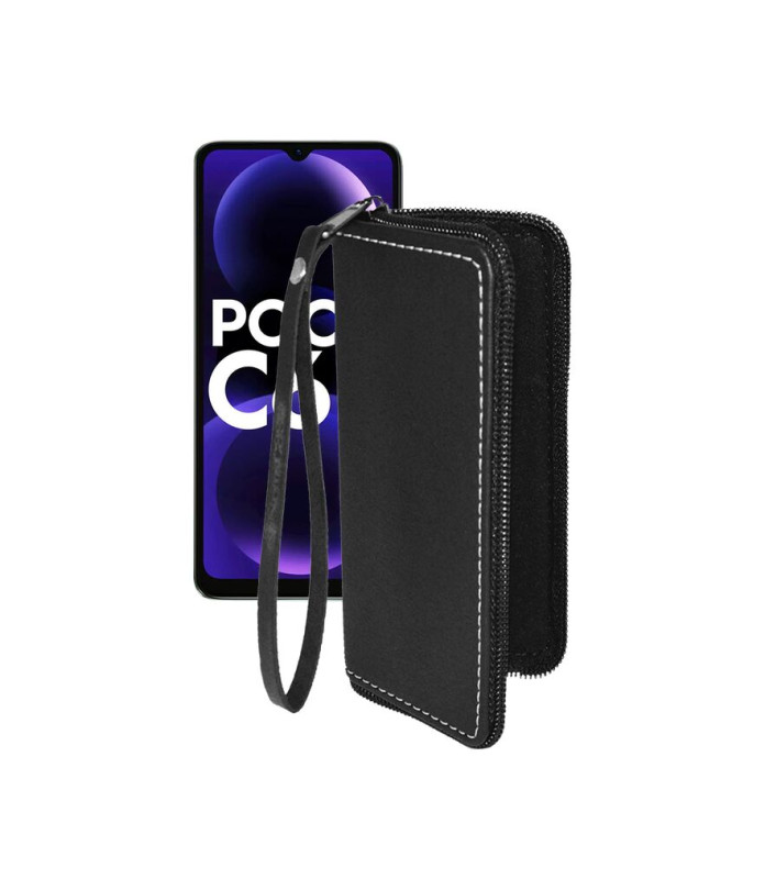 Чохол-гаманець з екошкіри для телефону Xiaomi Poco C61