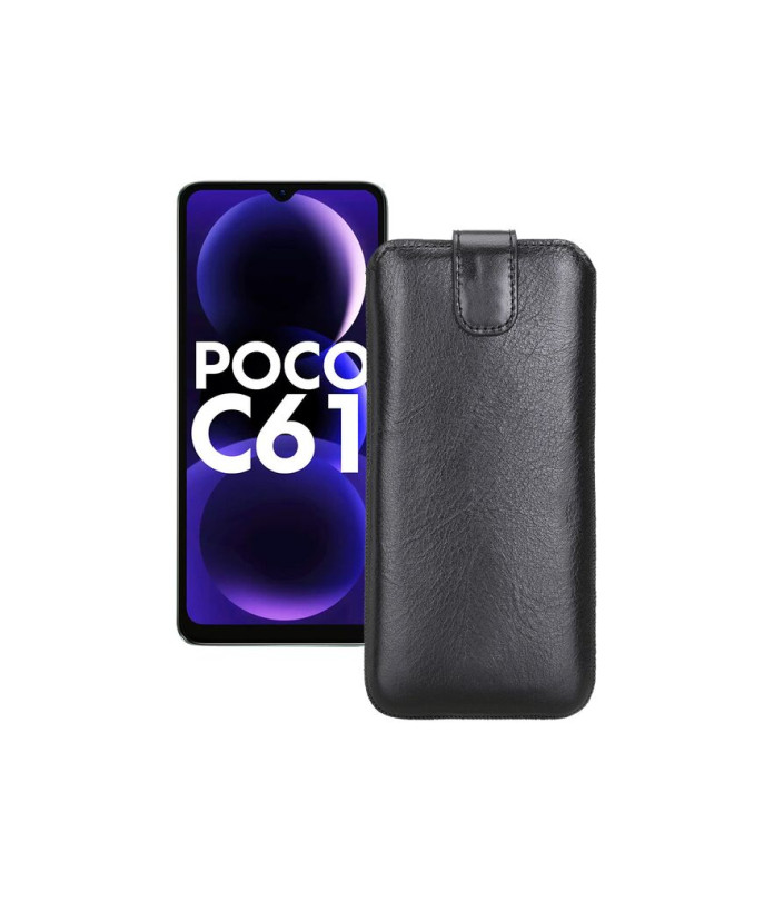 Витяжка з екошкіри для телефону Xiaomi Poco C61