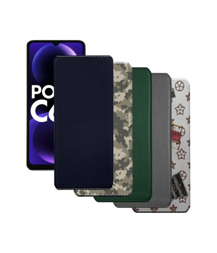 Накладка з екошкіри для телефону Xiaomi Poco C61