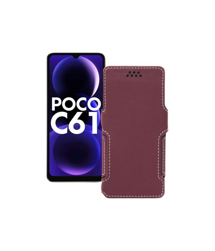 Чохол-книжка з екошкіри для телефону Xiaomi Poco C61