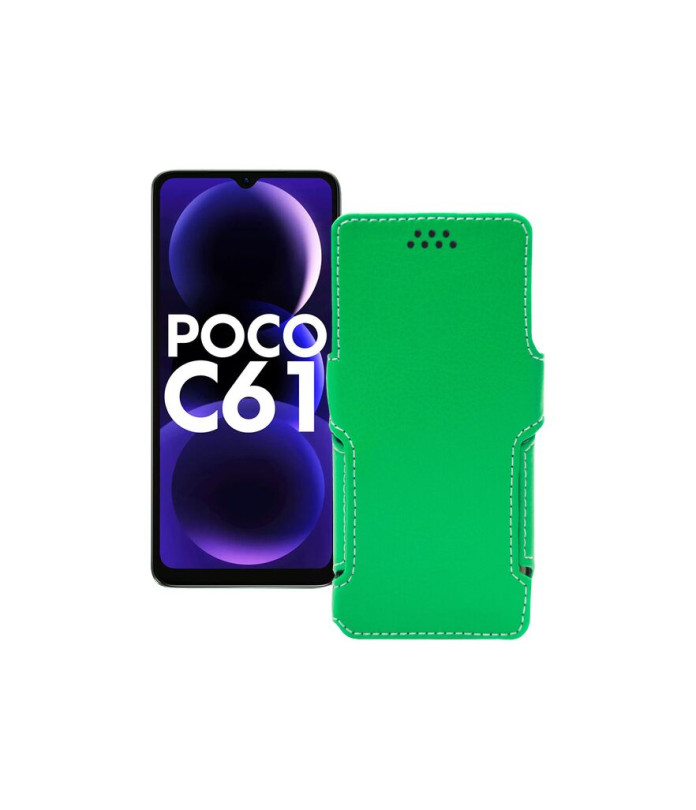 Чохол-книжка з екошкіри для телефону Xiaomi Poco C61